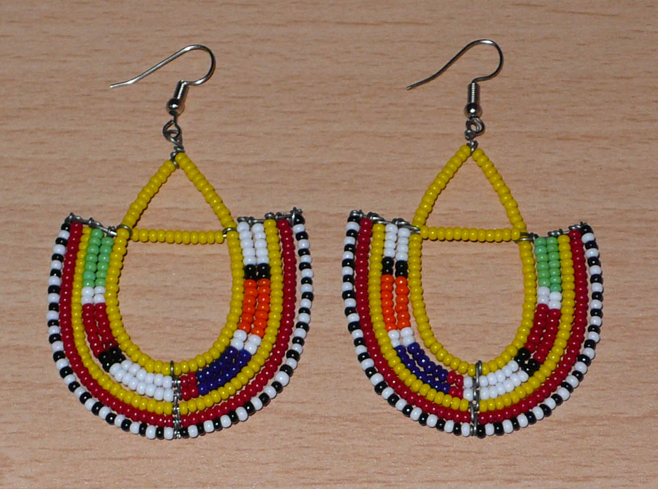 Boucles d'oreilles ethniques de tradition Massai